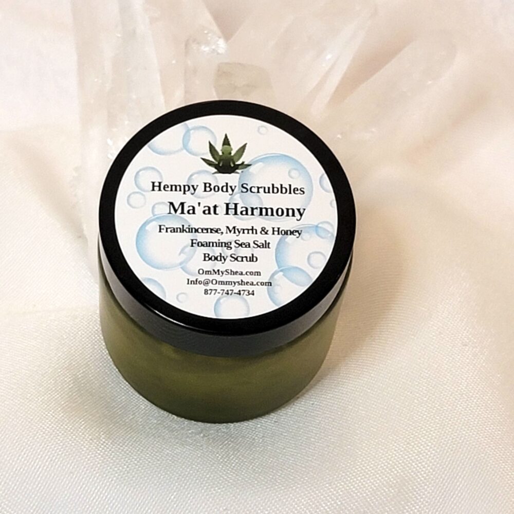 Ma’at Harmony (Frankincense, Myrrh & Honey) - Hempy Body Scrubbles