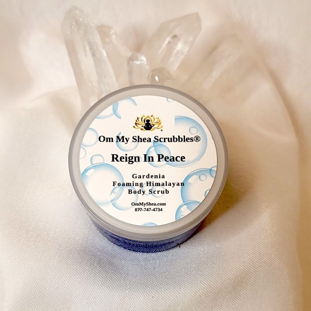Reign In Peace (Gardenia) - Om My Shea Scrubbles